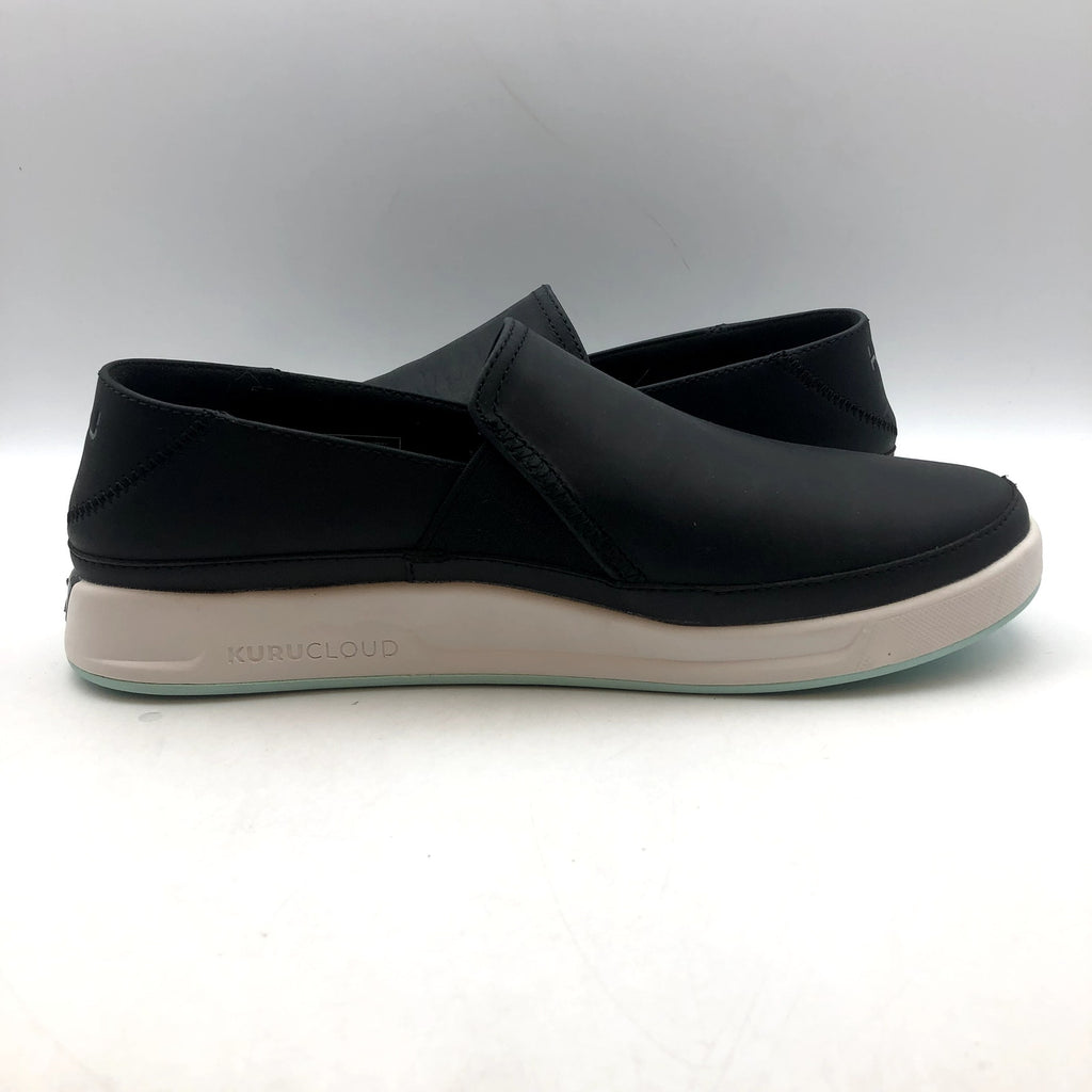 KURU Womens Roam Atla Slip On Sneakers Size 10.5 EU 42 Jet Black Leather NIB