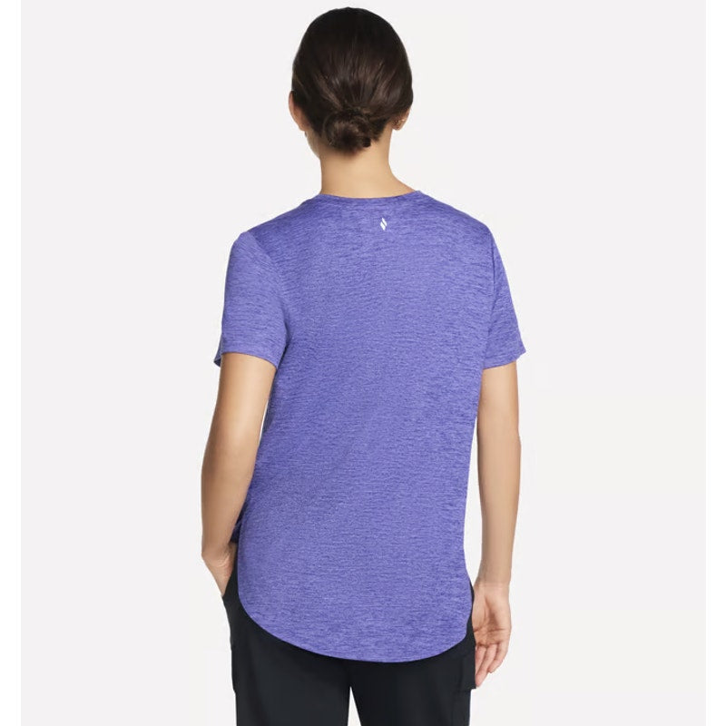SKECHERS Women's GO DRI Swift Tunic Tee Medium Purple Short Sleeve NWT
