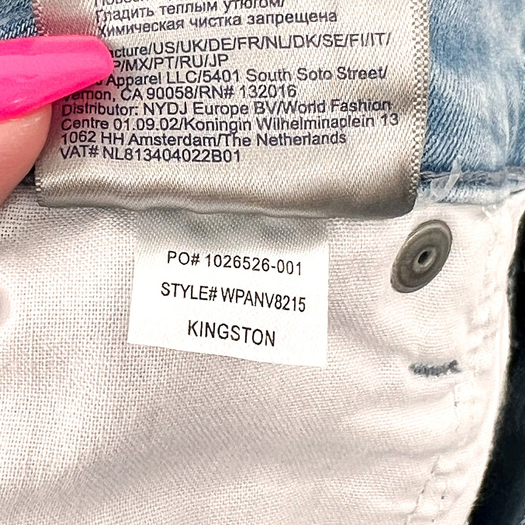 NYDJ Womens Margot Girlfriend Jeans Size 18W PETITE Kingston Blue NWT