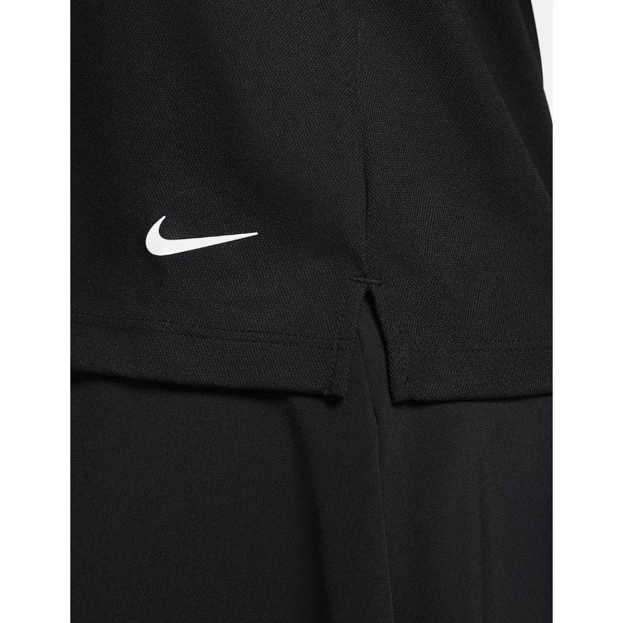NIKE Women's Dri-FIT Victory Golf Polo Shirt XS Black Short Sleeve NWT