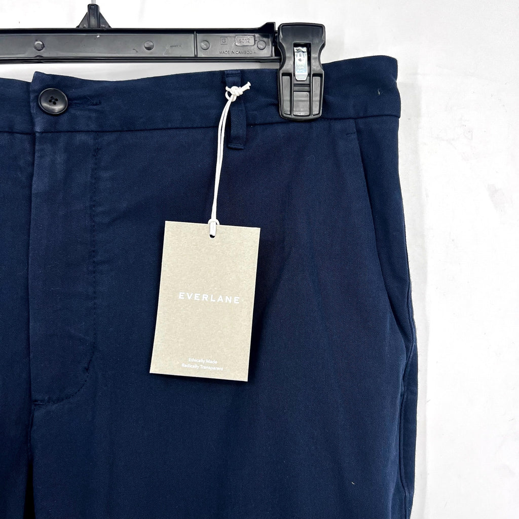 EVERLANE Men's Uniform Performance Chino 38x28 Navy Blue Slim Fit Pants NWT