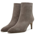 Sam Edelman Womens Ulissa Ankle Booties US 5 Tan Olive Suede Leather Heel NWOB