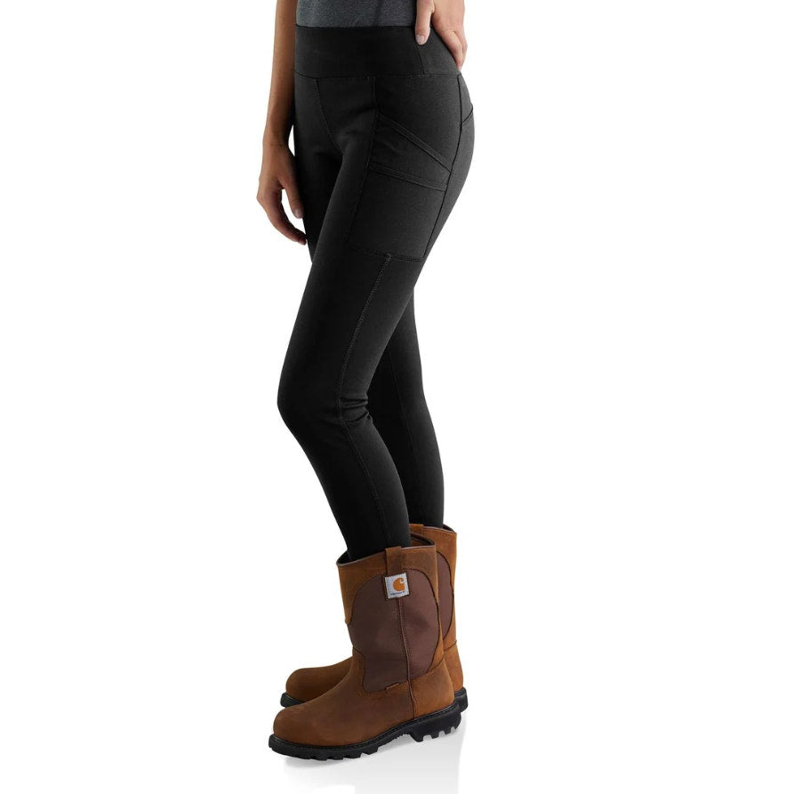CARHARTT Women's Force Fitted Utility Leggings XS Black Lightweight NWT