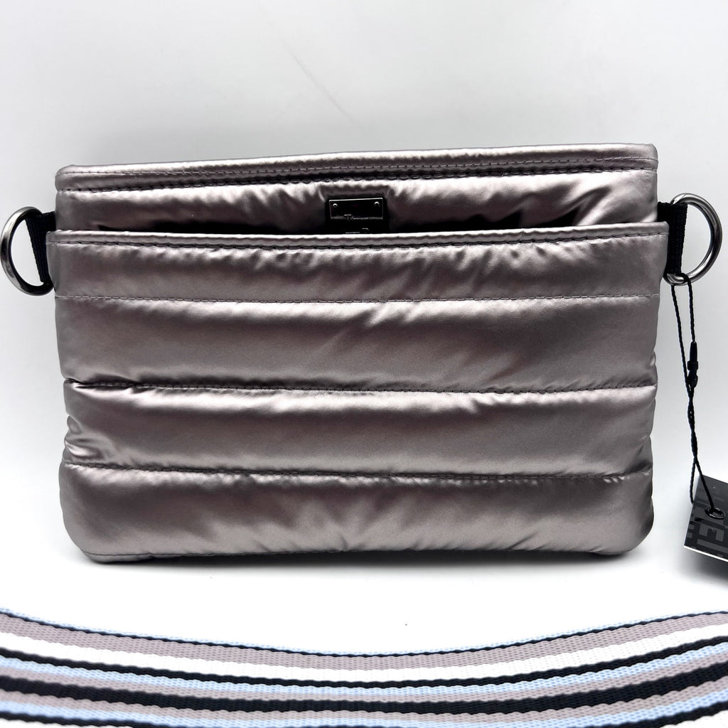THINK ROYLN Quilted Crossbody Bum Bag 2.0 Cream Pearl Latte NWT