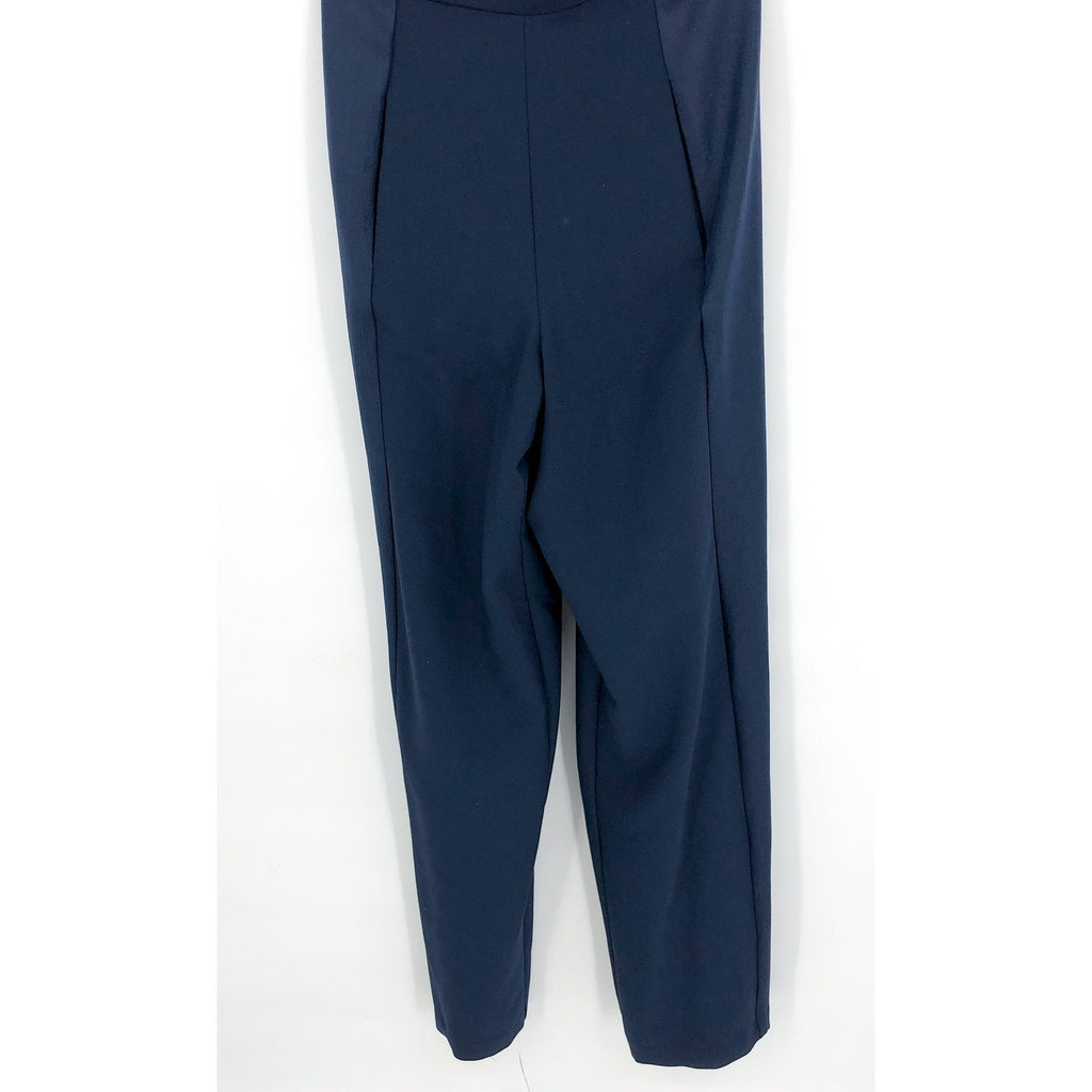 BLACK HALO Women's Lena Jumpsuit Size 2 Navy Blue Strapless NWT