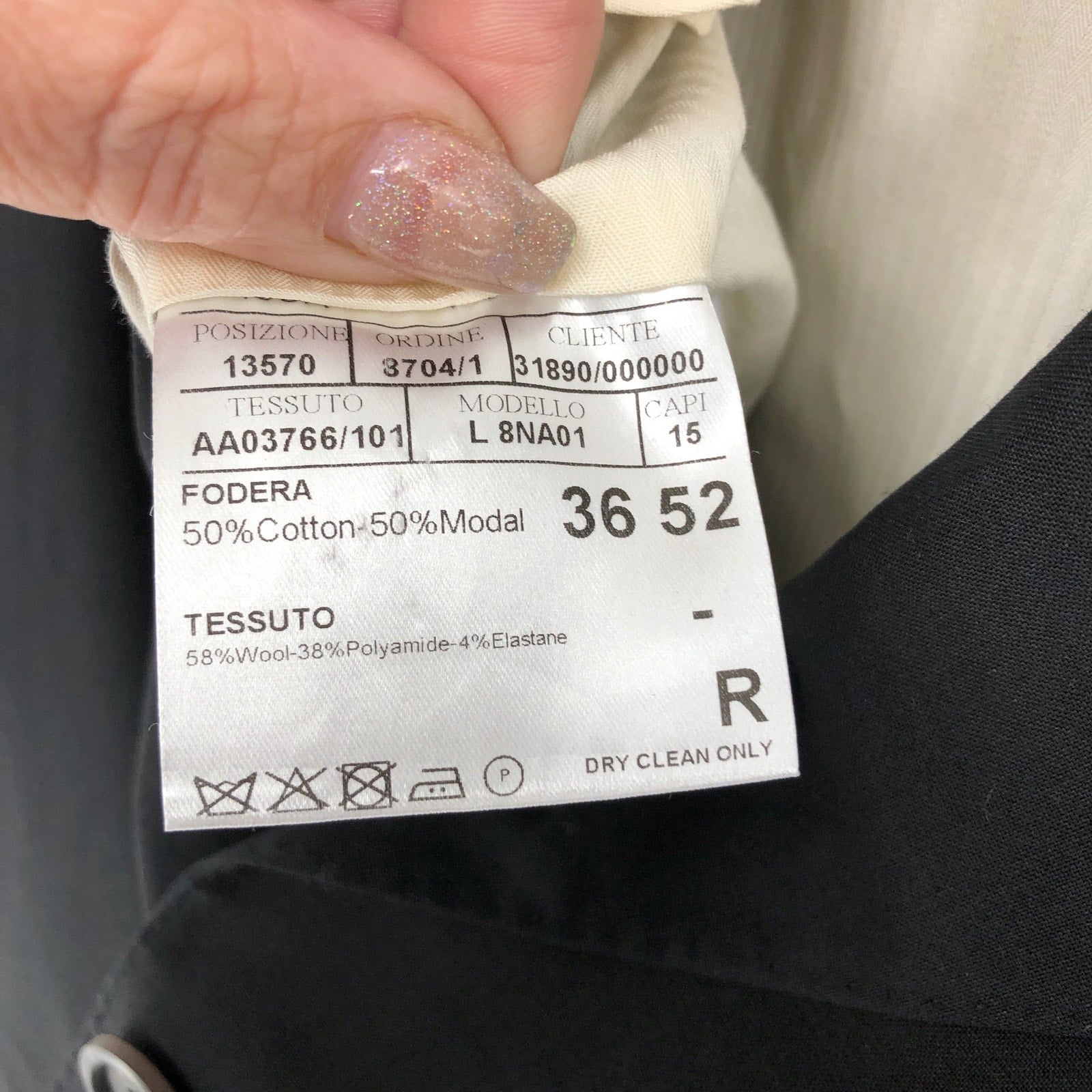 CANALI Travels Sport Coat Jacket US 42R IT 52R Black Wool 8ON8 Stretch NWOT