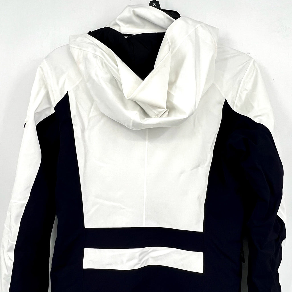 BOGNER Women's Dalya Hooded Two Tone Ski Jacket US 4 Small Off White WP NWOT
