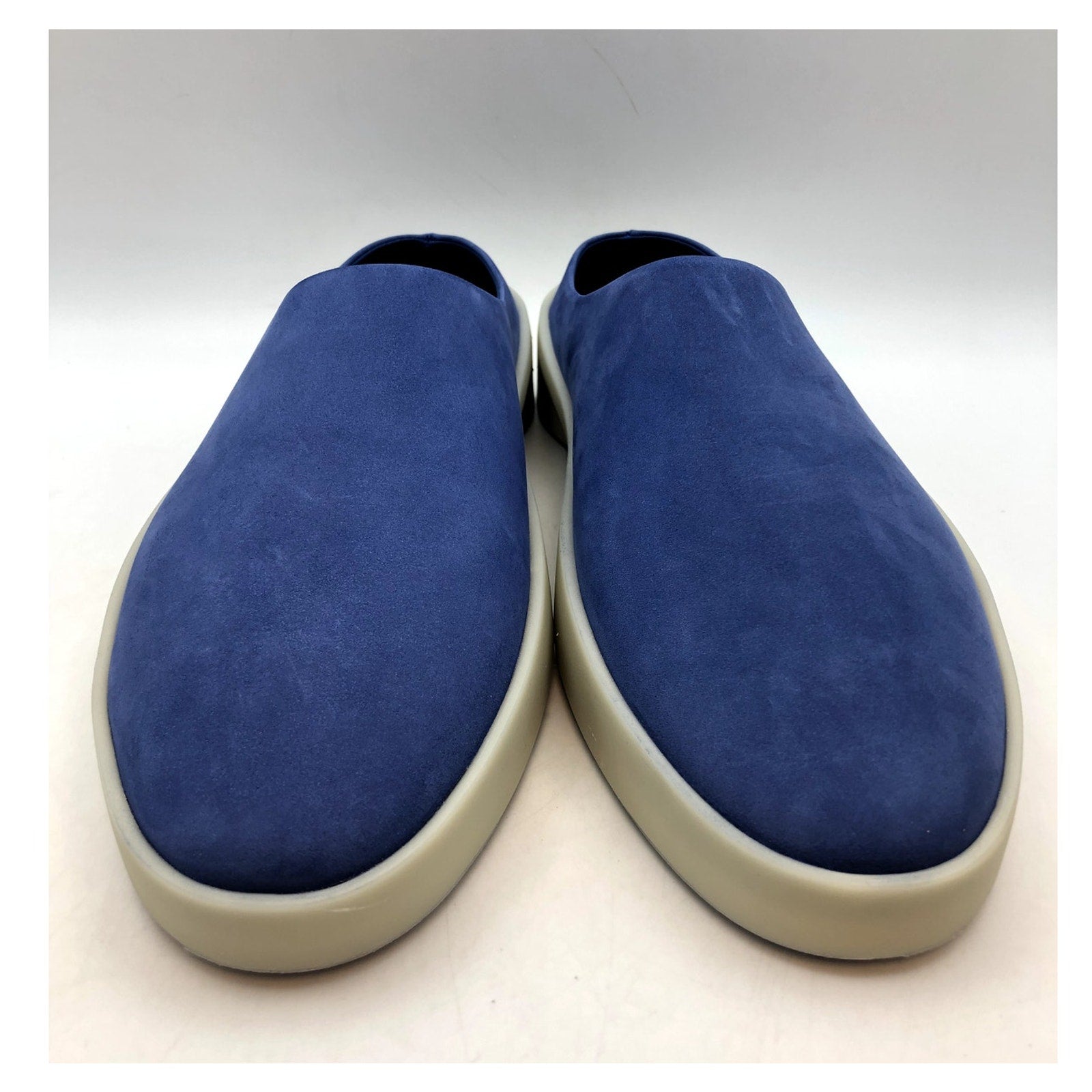 Wolf & Shepherd Cruise Mule Slip On Shoes Womens 7.5 Mens 9 Blue White NIB