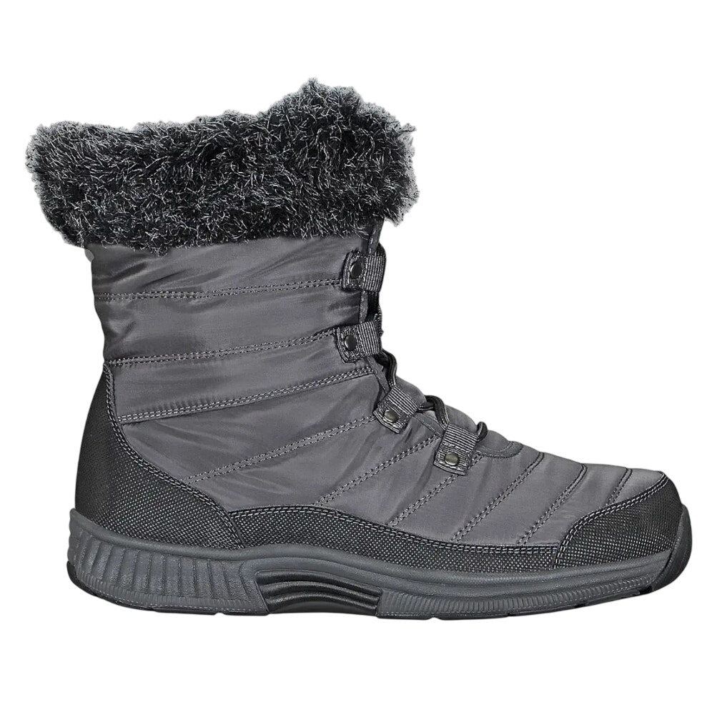 Orthofeet Womens Alps Snow Boots US 10 WIDE Grey Black Waterproof NWOB