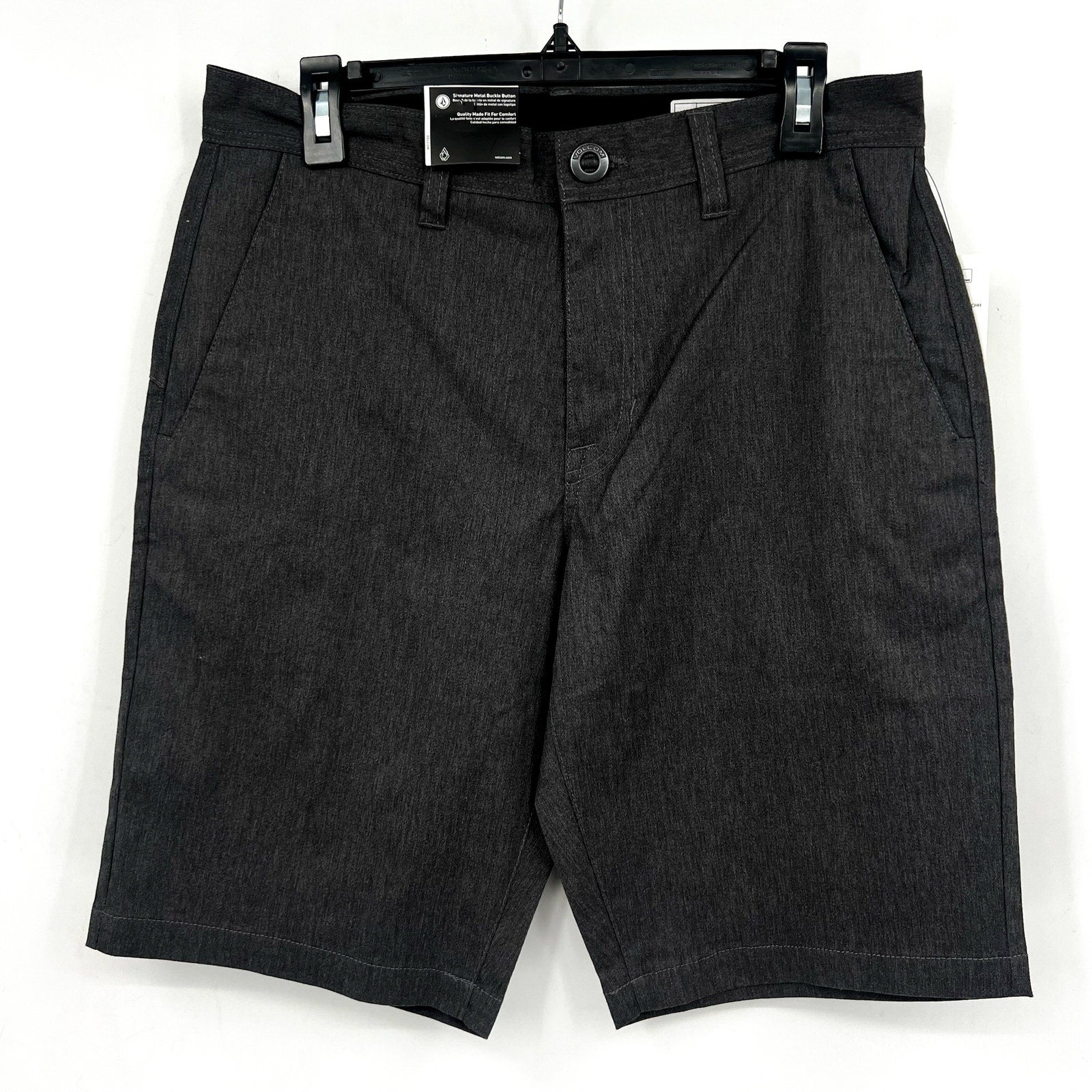 VOLCOM Men's Frickin Modern Stretch Shorts Size 31 Grey Charcoal Heather NWT