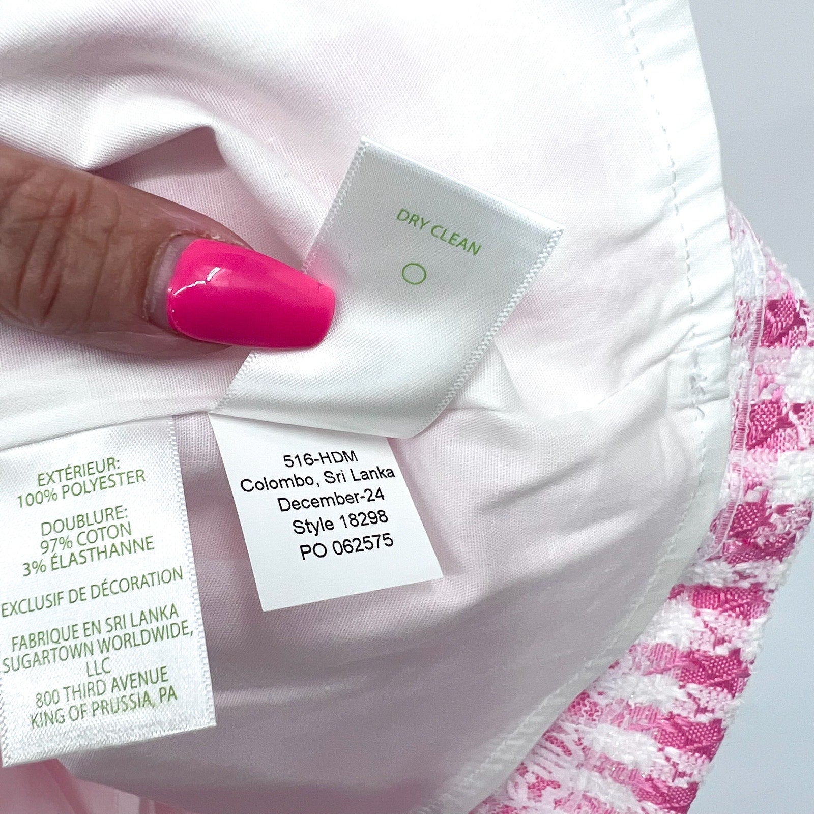 LILLY PULITZER Girls Aria Shift Dress Size 10 Rousseau Pink White Check NWOT