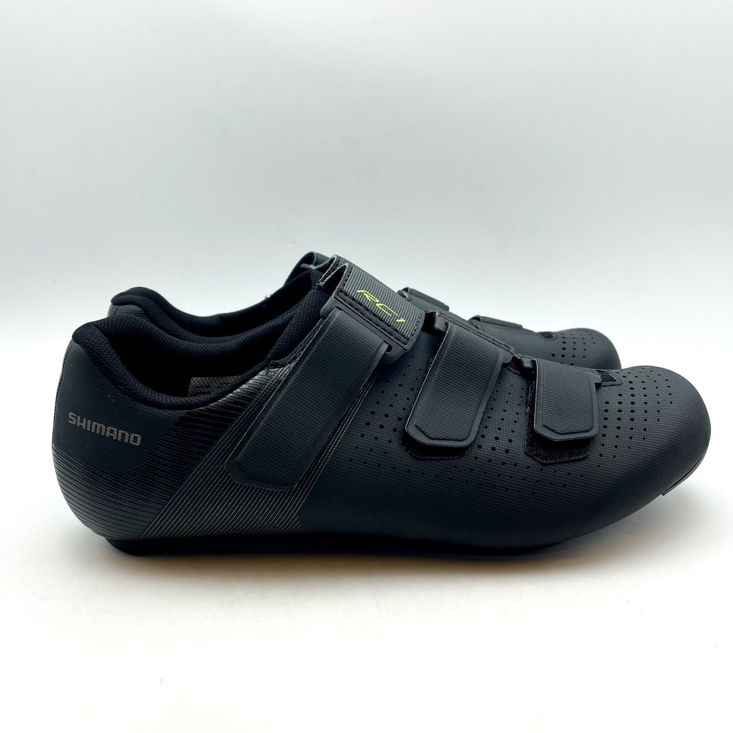 SHIMANO Mens SH-RC100 Road Cycling Shoes US 10.5 EU 45 Black Mesh NIB