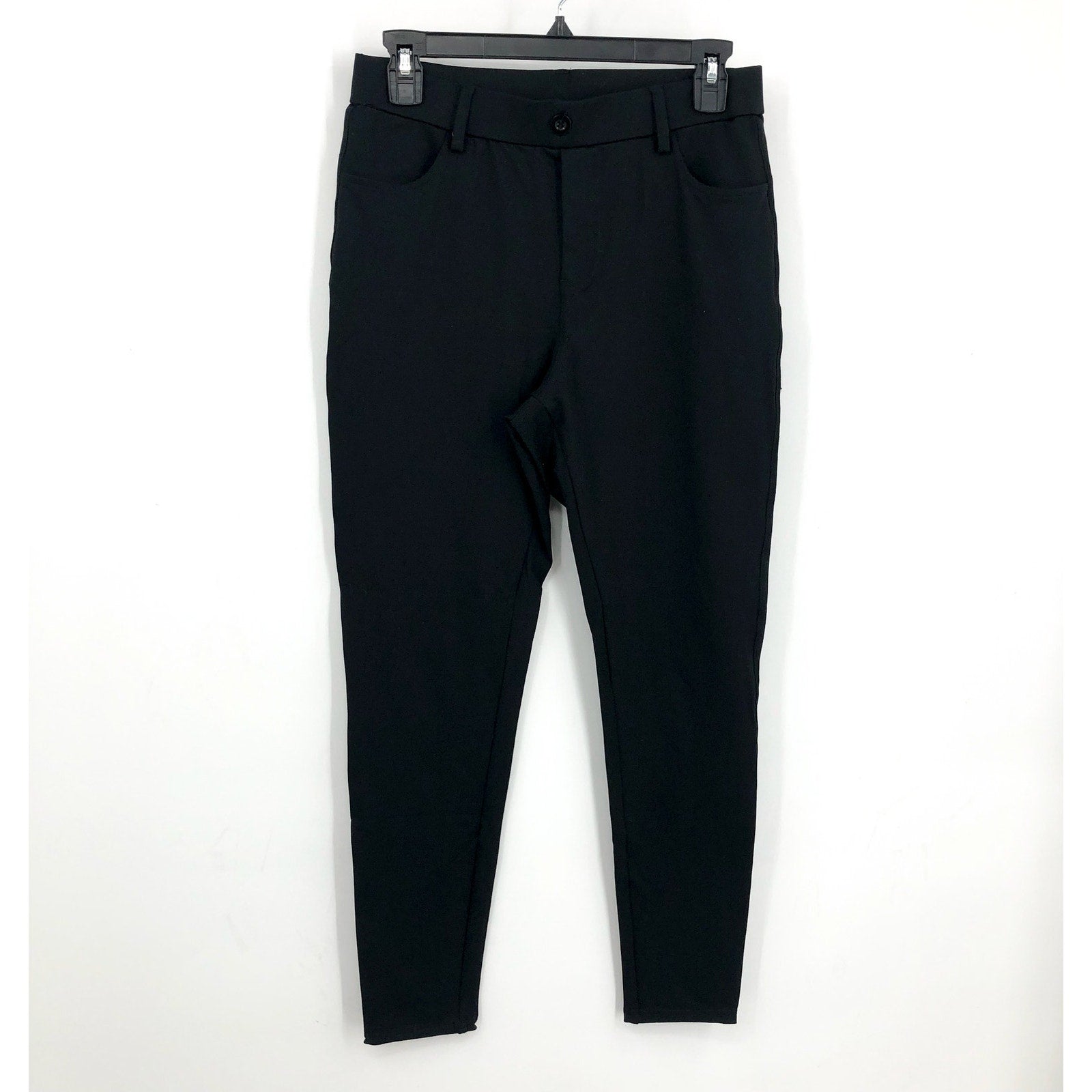 IUGA Womens High Waisted Stretchy Work Pants Medium Black High Rise EUC