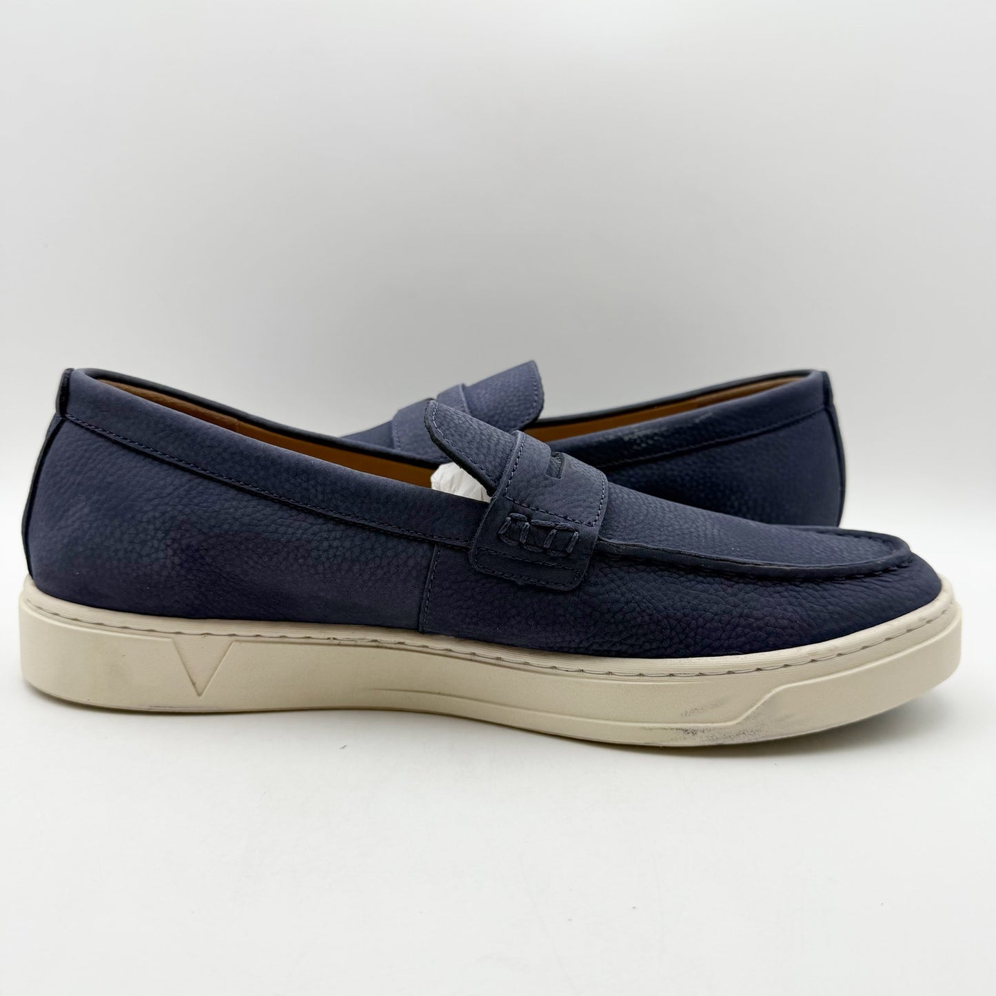 Vionic Mens Thompson Loafers US 11.5 M EU 44.5 Navy Blue Suede NIB