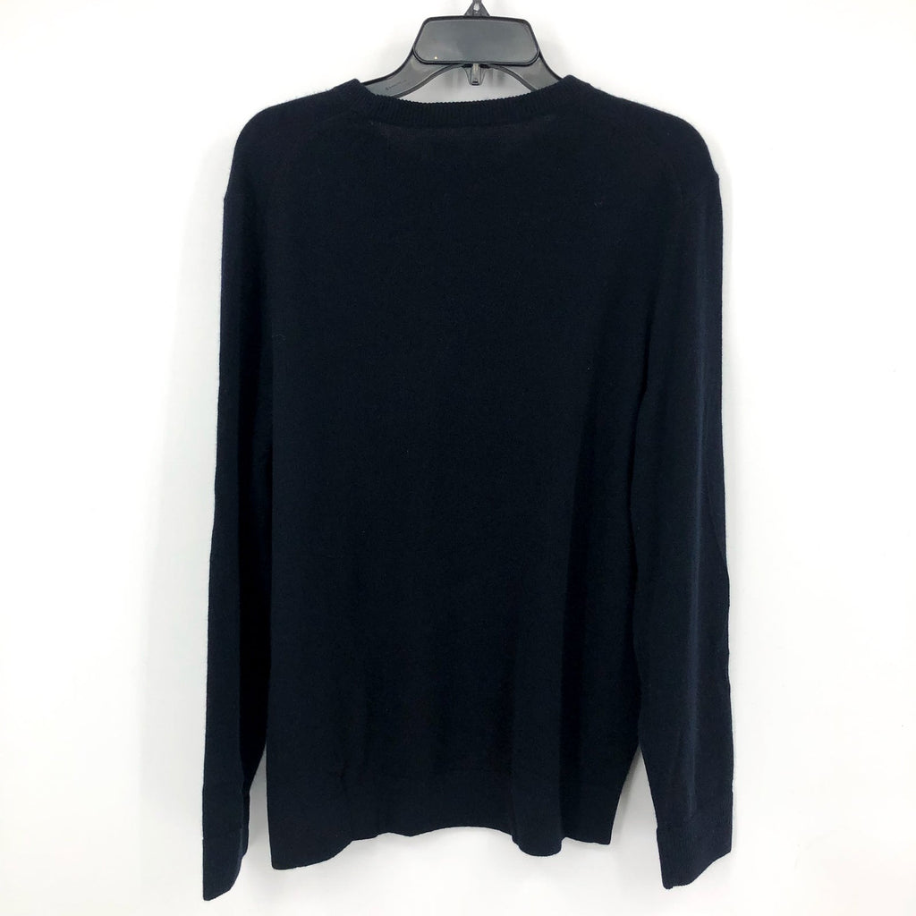 Everlane Mens Grade-A Cashmere Crew Sweater Large Dark Navy Blue NWT