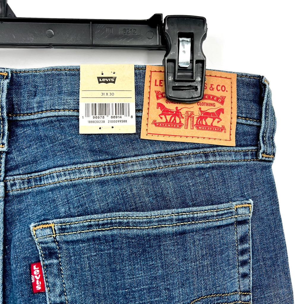 LEVI'S Womens 724 Straight Slim Jeans 31x30 US 12 Way Back Blue 18883-0238 NWT
