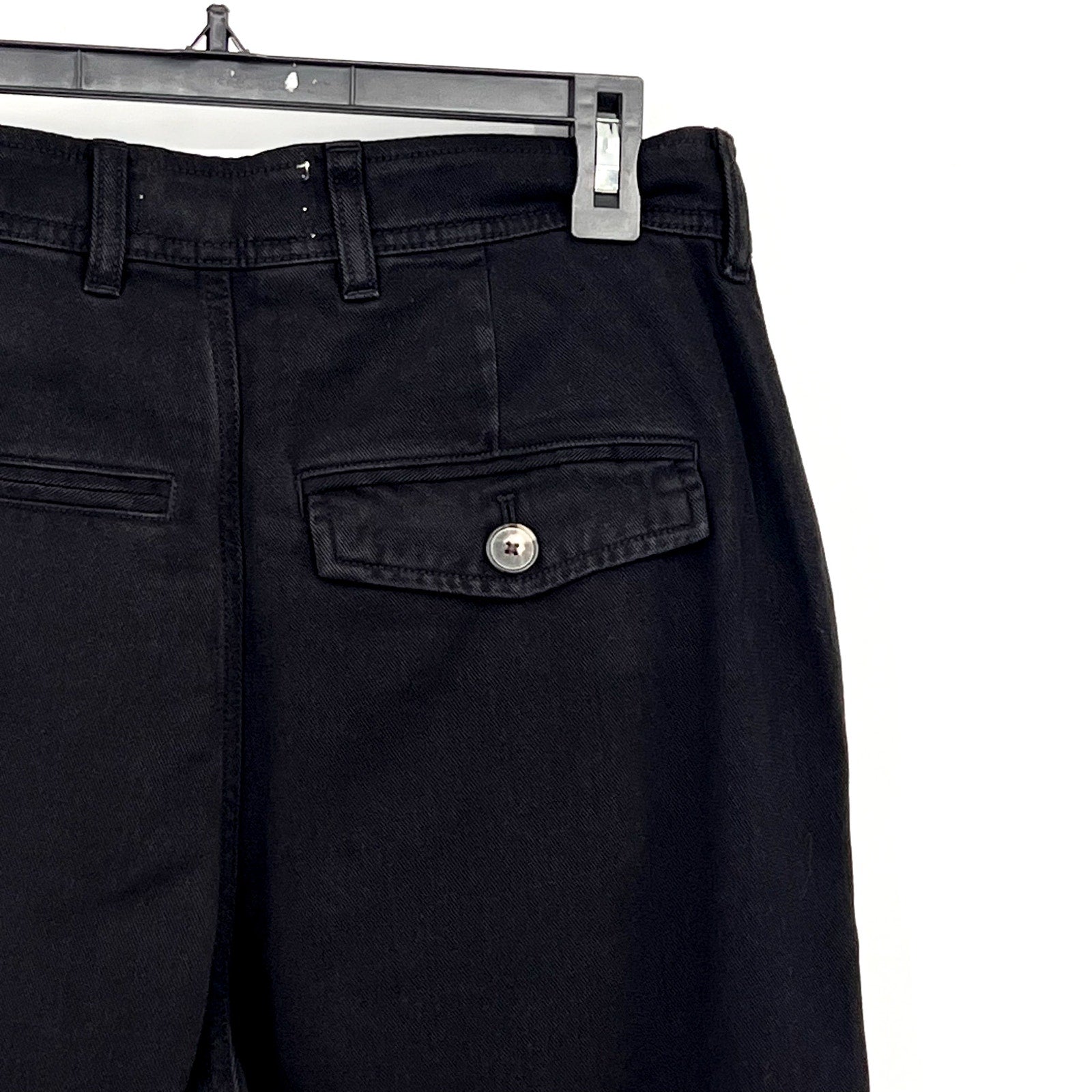 EVERLANE Women's The Relaxed Chino Pants Size 2 Black Buttersoft Barrel Fit NWT