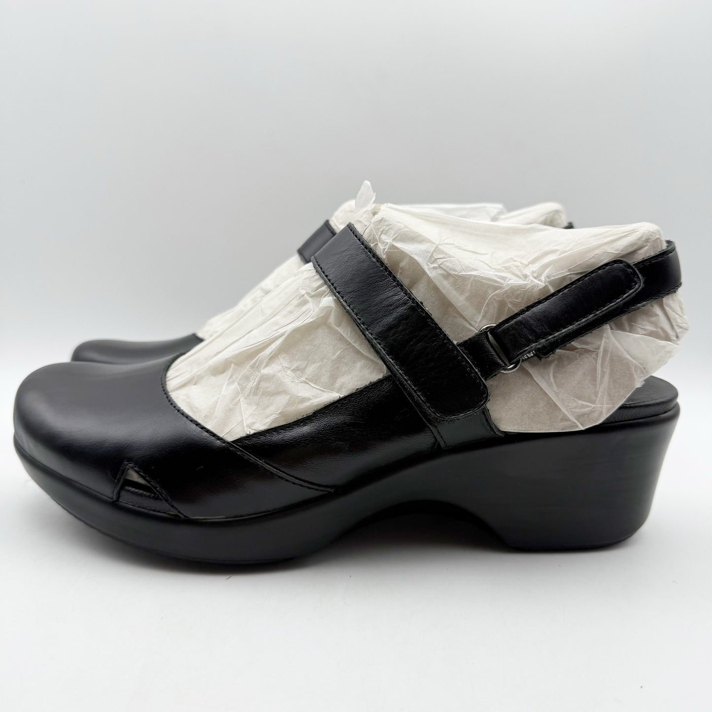 Alegria Womens Opheliah Clogs EU 42 US 11.5-12 Black Leather NIB