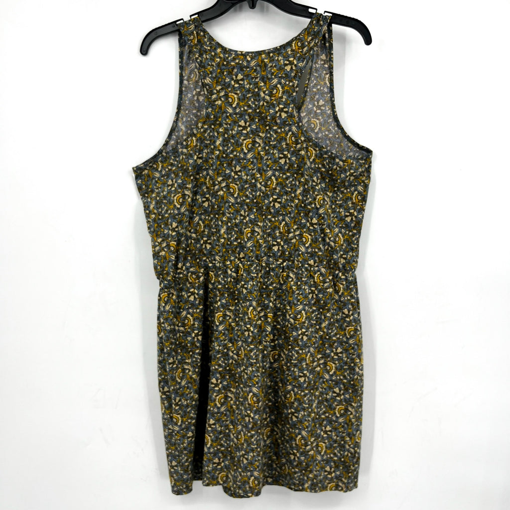TOAD & CO Womens Sunkissed Livvy Tank Dress Large Green Black Floral NWT