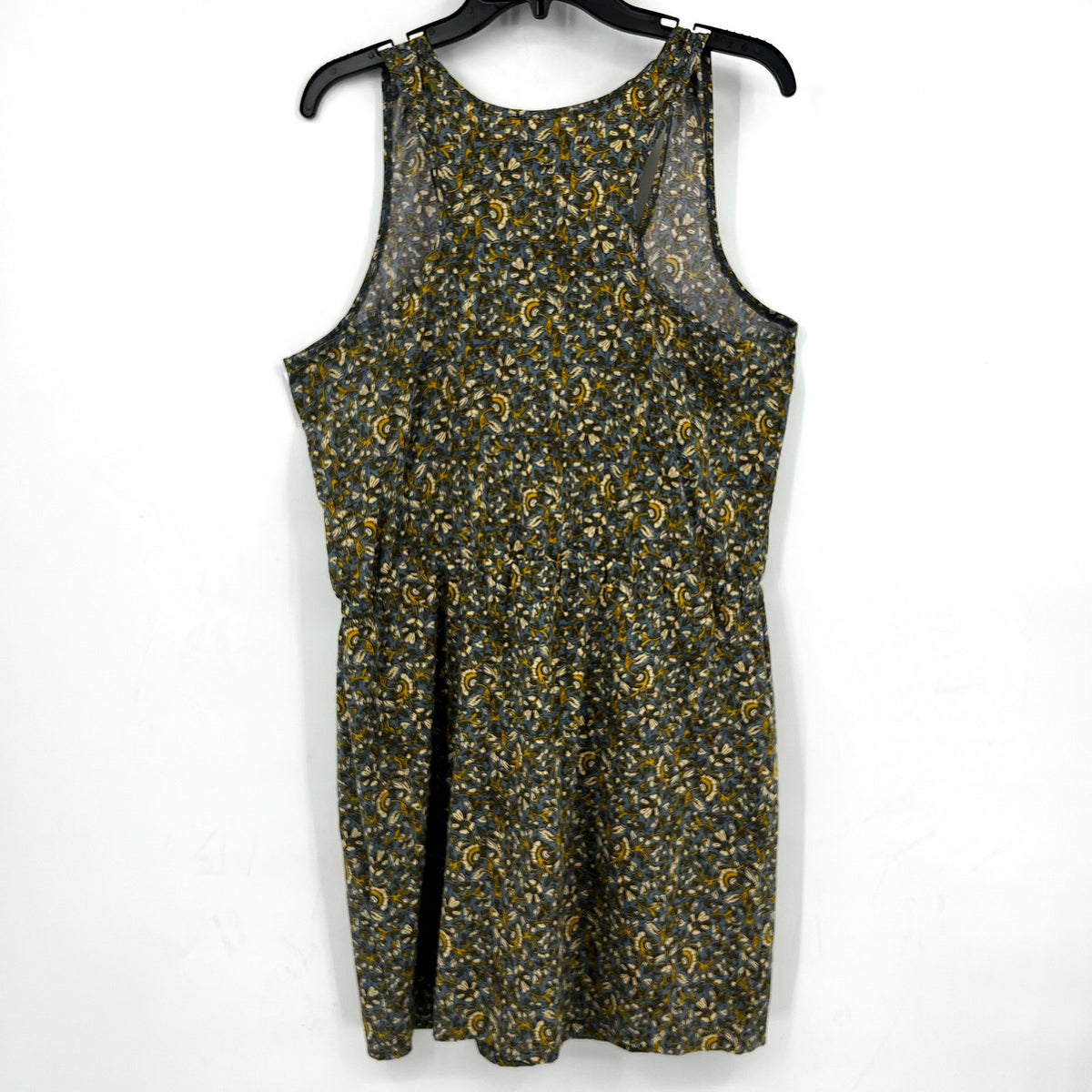 TOAD & CO Womens Sunkissed Livvy Tank Dress Large Green Black Floral NWT