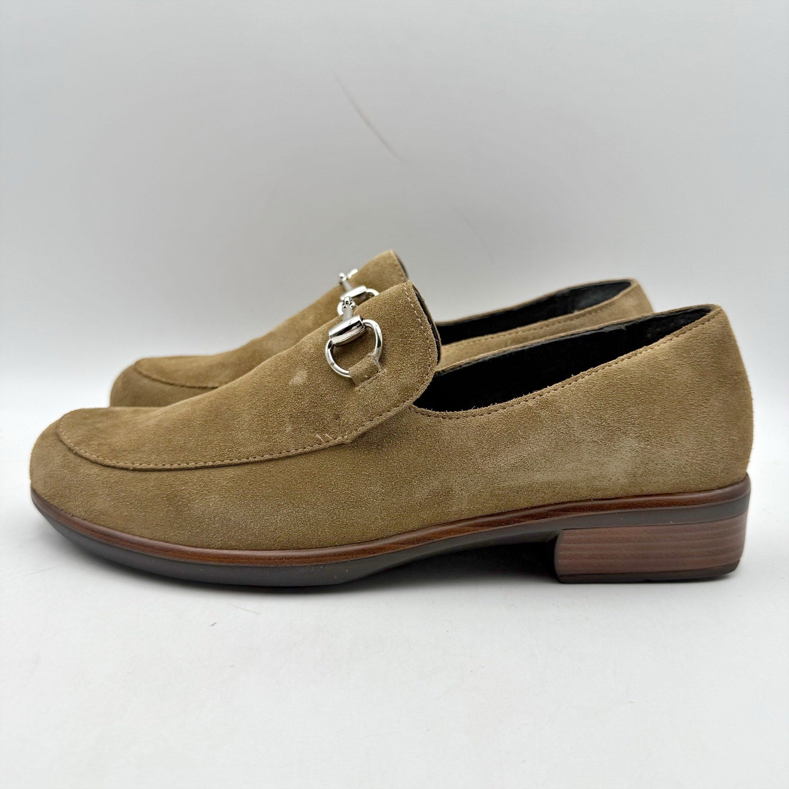 Naot Womens Bentu Loafers EU 39 US 8 Brown Suede Orthotic Friendly NIB