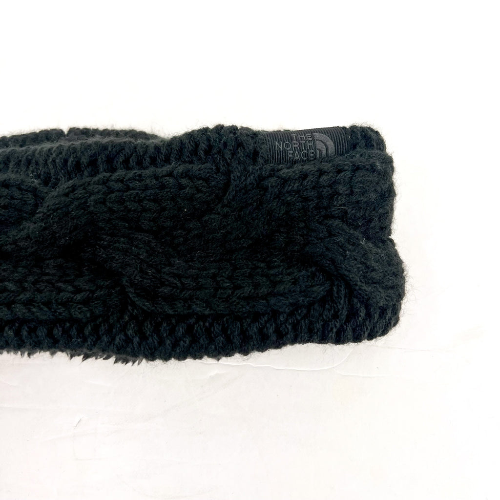 THE NORTH FACE Women's Cable Minna Earband OS Black Stretch Knit NWT