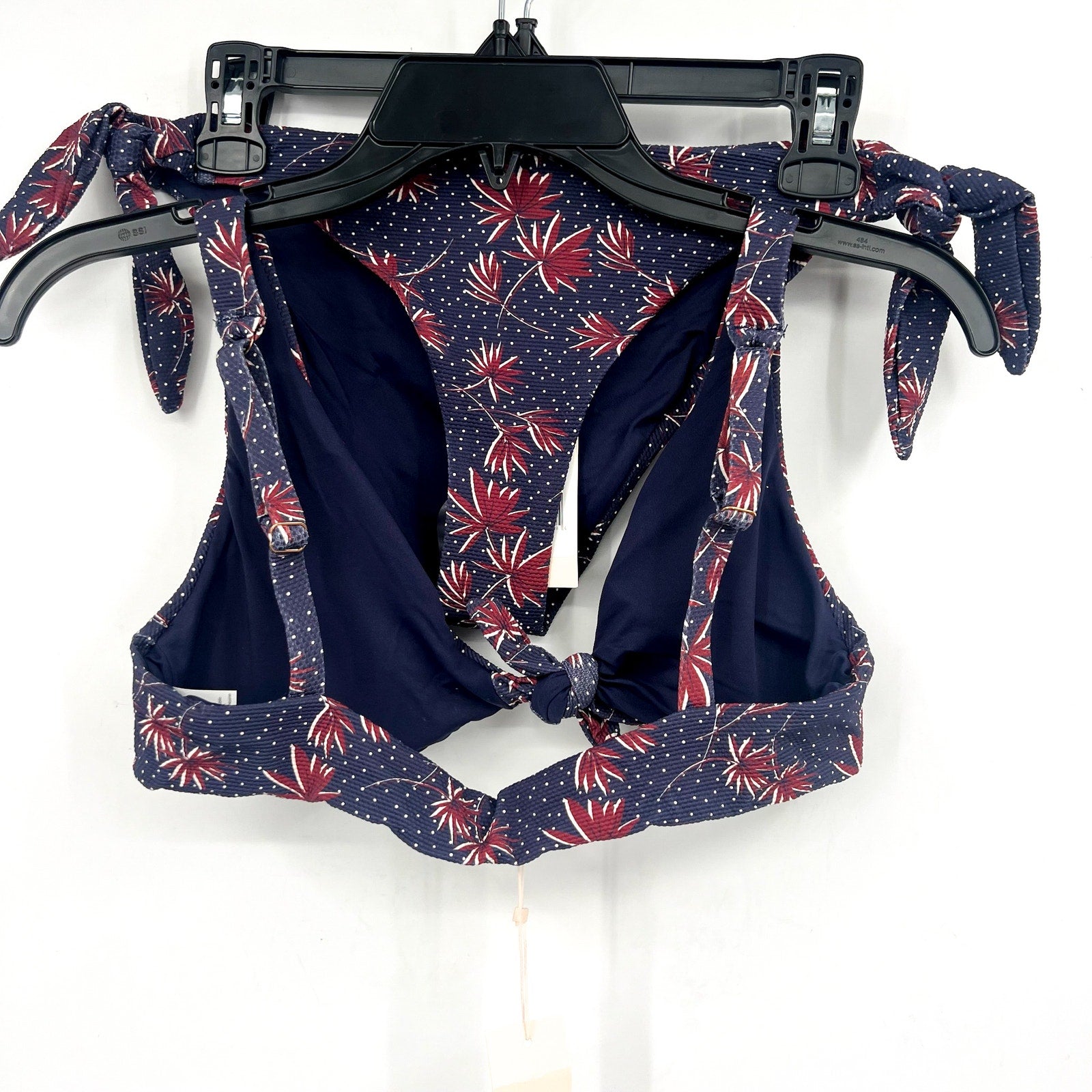 EBERJEY Botanico Cassidy & Ursula Bikini Set Medium Blue Peacoat Brick NWT