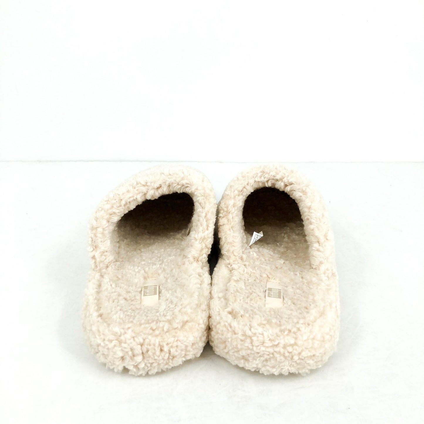 FitFlop Womens Iqushion D-Luxe Padded Teddy Mules US 9 EU 41 Cream Beige NIB