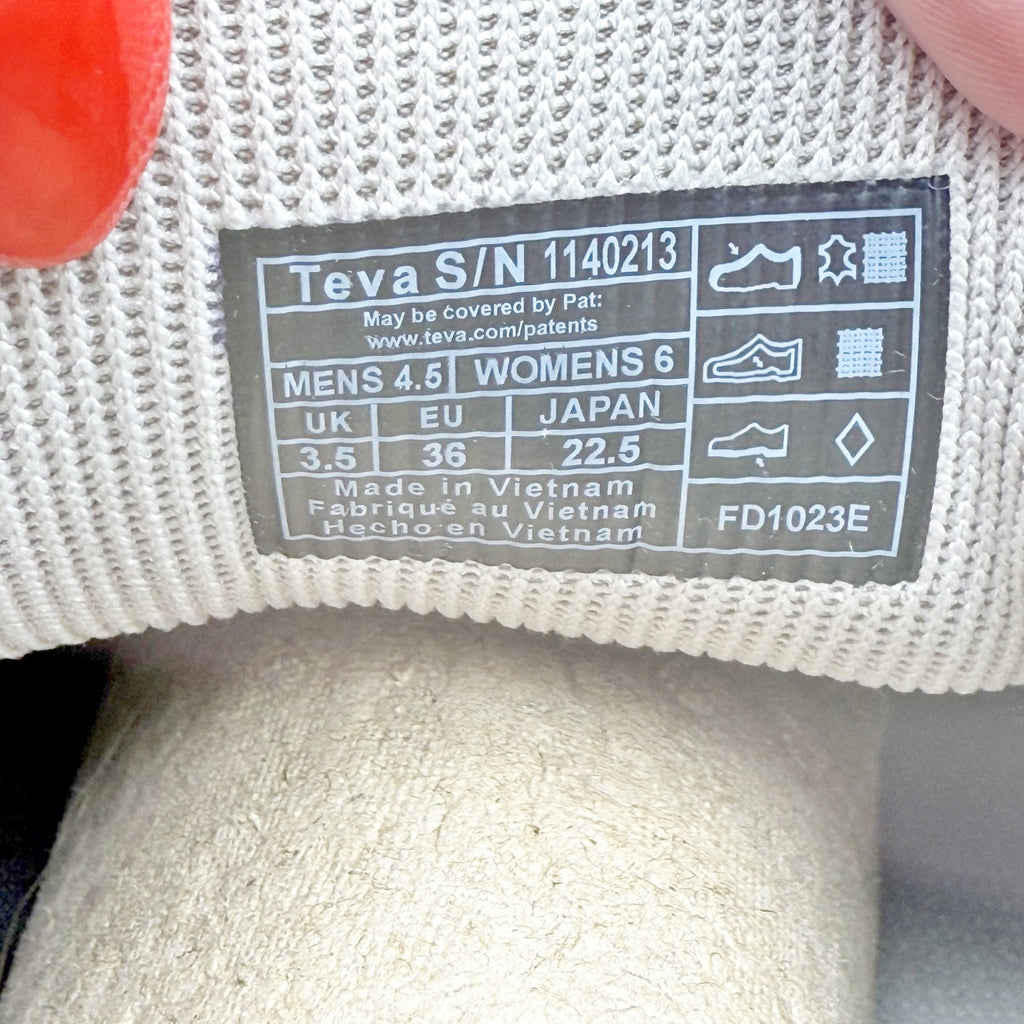 Teva Womens Terrawave Sneakers Size 6 EU 36 Cream Tan Leather NIB