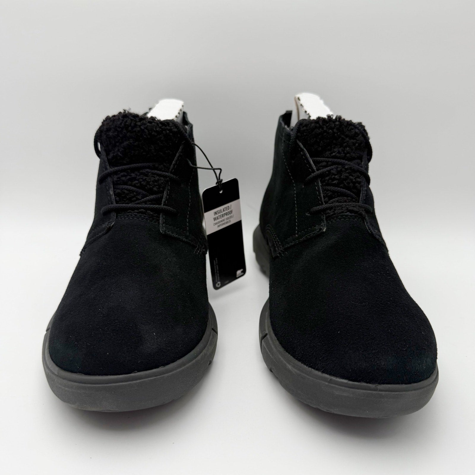 Sorel Women Explorer Next Drift Bootie US 9.5 EU 40.5 Black Suede Waterproof NIB