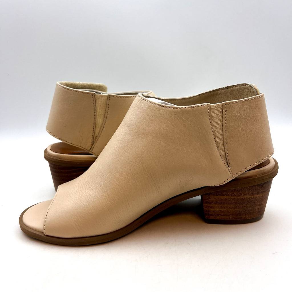 COLDWATER CREEK Women's Houston Peeptoe Sandals Size 6M Tan Leather NWOB