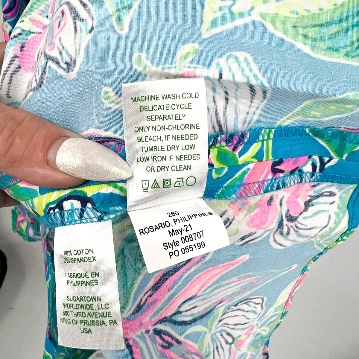 LILLY PULITZER Shona Dress Size 10 Formentera Turquoise Keep on Beleafing NWOT