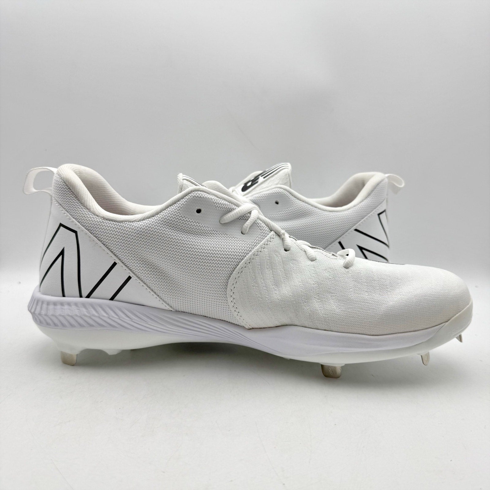 New Balance Mens Fuel Cell L4040v6 Low Metal Baseball Cleats US 13 D White NWOB
