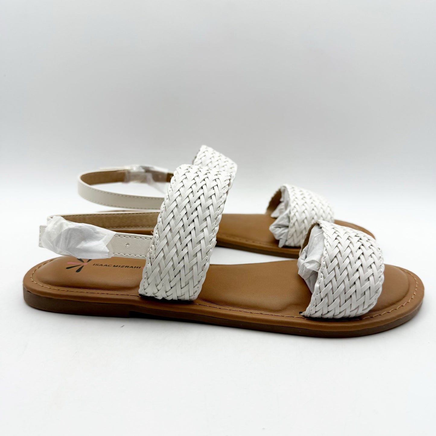 Isaac Mizrahi Live Womens Rosalyn Sandals US 7.5 M EU 37.5 White NIB