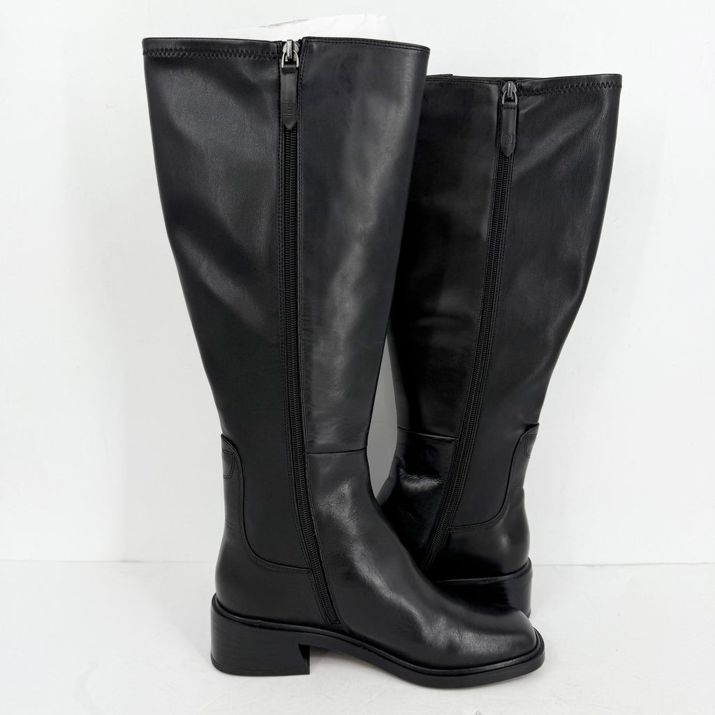 FRANCO SARTO Womens Giselle Knee High Boot Size 10 M EU 41 Black Leather NWOB