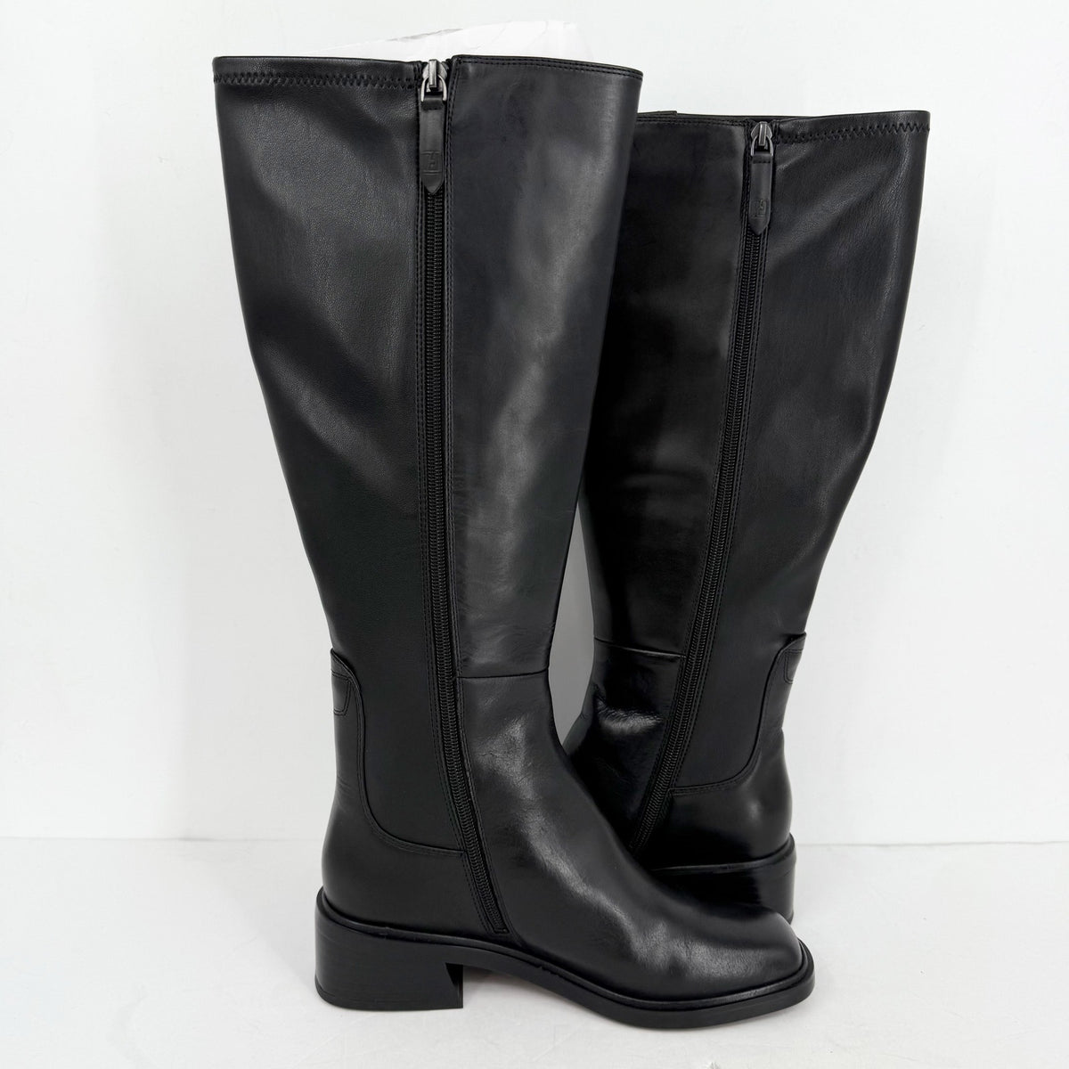 FRANCO SARTO Womens Giselle Knee High Boot Size 10 M EU 41 Black Leather NWOB