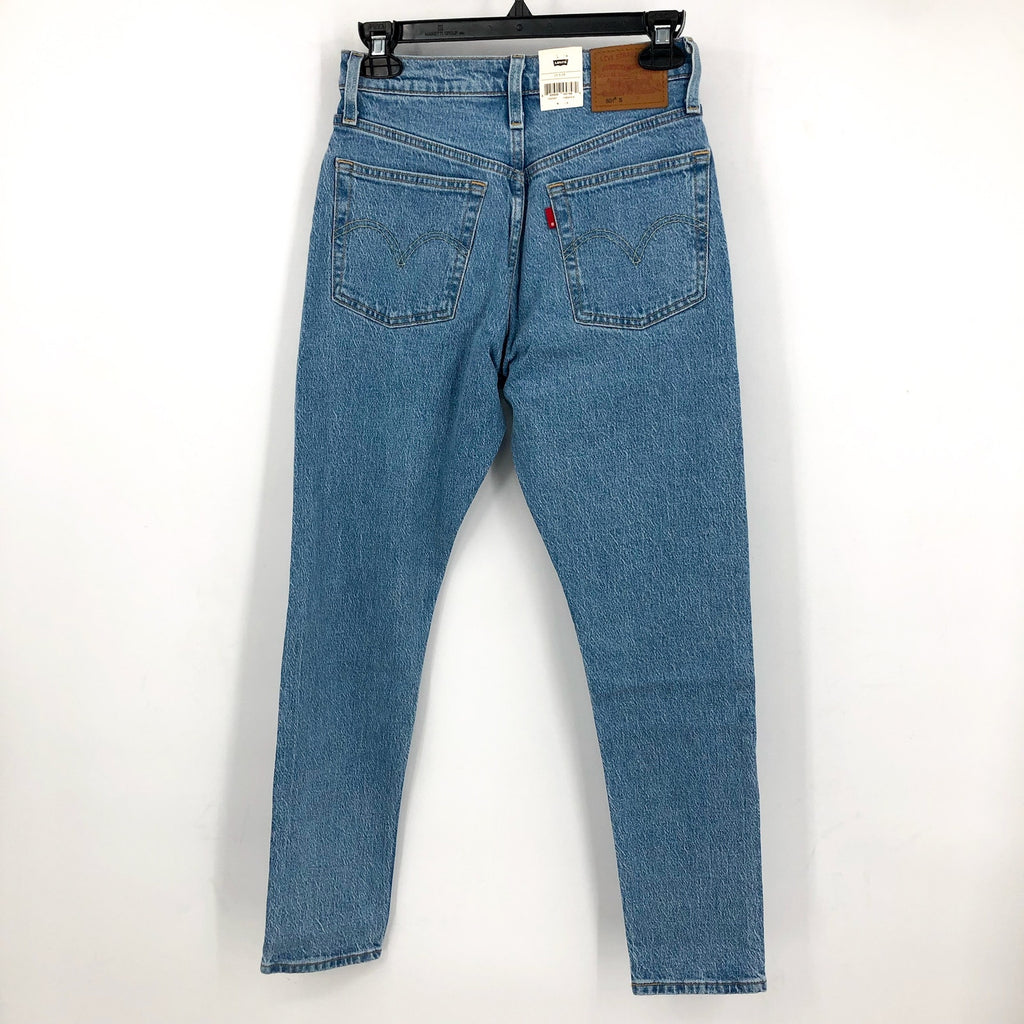 LEVI'S Women's 501 Skinny Jeans 25x28 US 0 Blue Tango Light 29502-0117 NWT