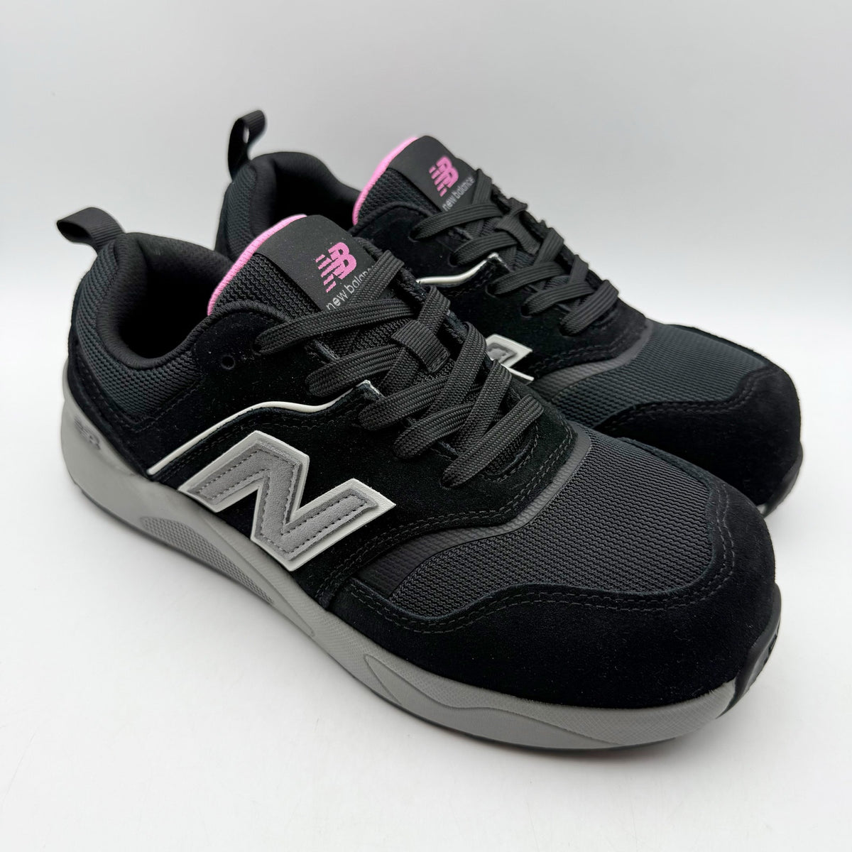 New Balance Womens Elite Lite Work Sneakers US 7 EU 38 Black Pink CT SR NIB