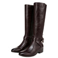 Naturalizer Womens Rena2 Knee High Boots US 8M Dark Brown Leather NWOB