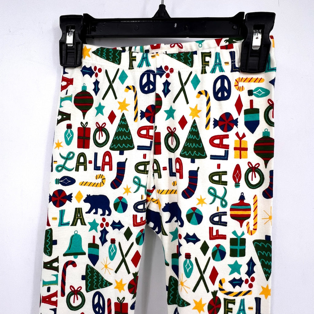 HATLEY Boy's Falala Pajama Set Size 5 Blue Printed Long Sleeve Holiday NWT