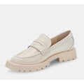 Dolce Vita Womens Elias Loafer Size 6.5 White Ivory Embossed Leather NWOB
