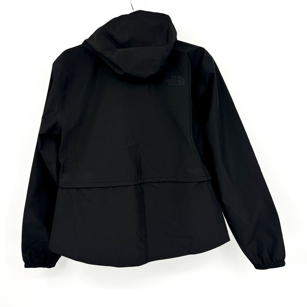 THE NORTH FACE Women's Daybreak Crop Rain Jacket Small TNF Black Hooded NWT