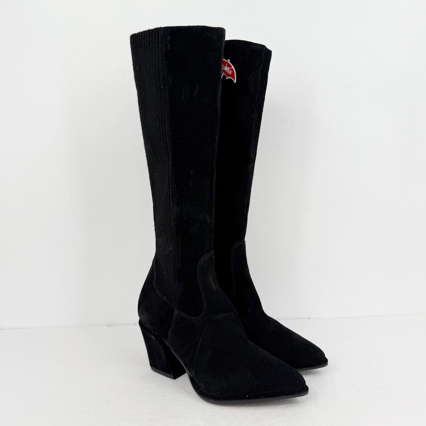 Blondo Womens Elisha Knee High Boots US 8 M Black Suede Waterproof NWOB