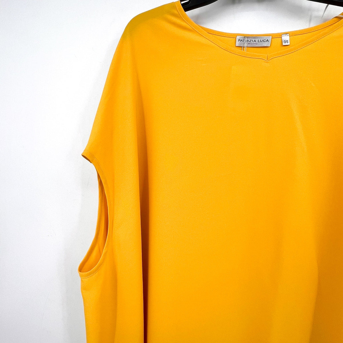 PATRIZIA LUCA Women's Oversized Caftan Tunic Top One Size Bright Yellow NWT