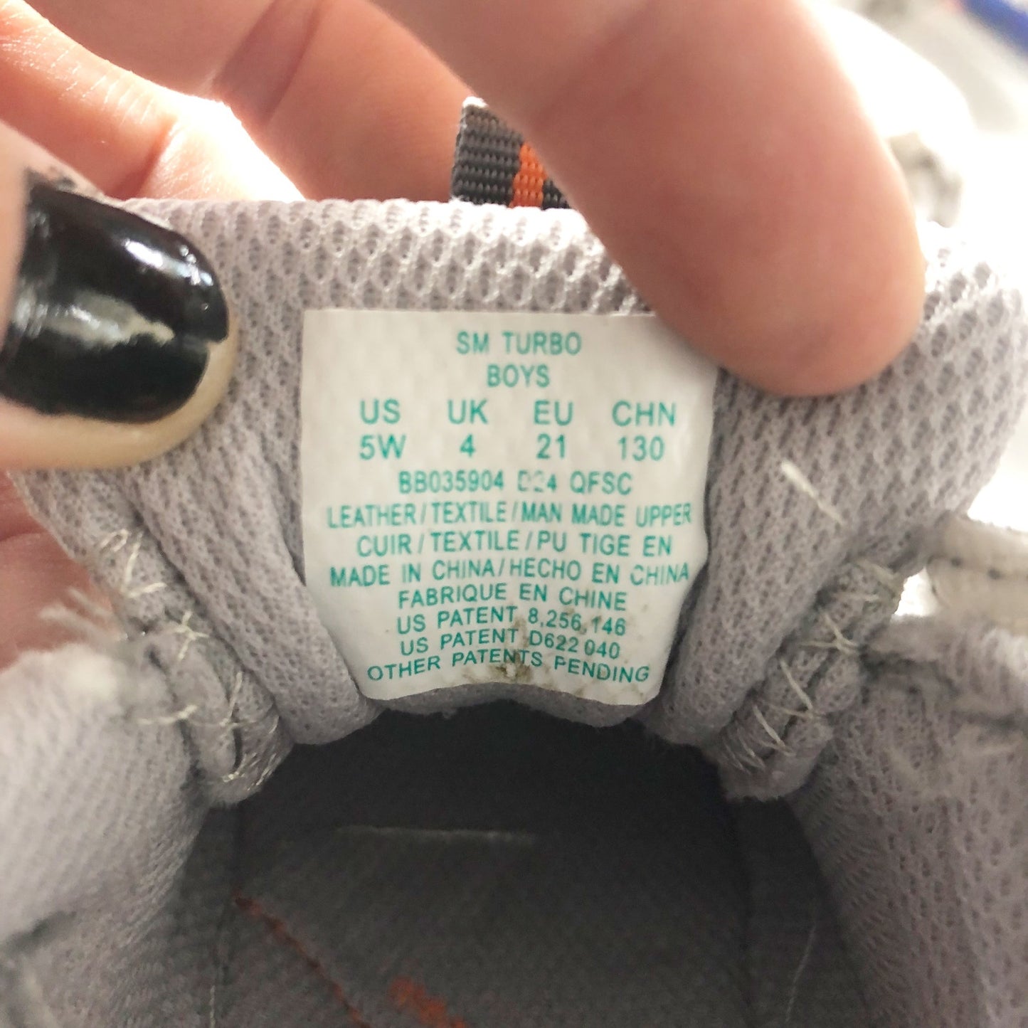 Stride Rite Boy's Sneaker SM Turbo Size 5 Wide Toddler Shoes Grey NIB