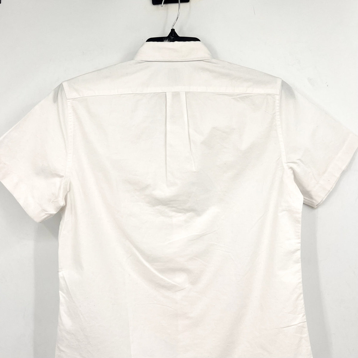 J.CREW Mens Broken-in Oxford Shirt Small White Short-sleeve Cotton BE986 NWT