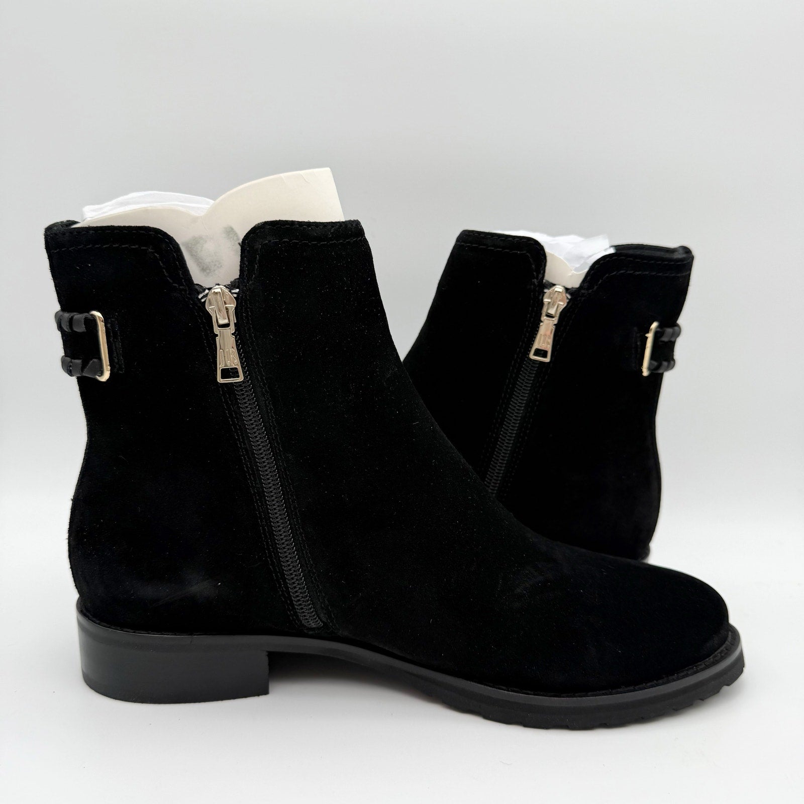 Jack Rogers Womens Newbury Ankle Booties US 9.5 M Black Suede NIB