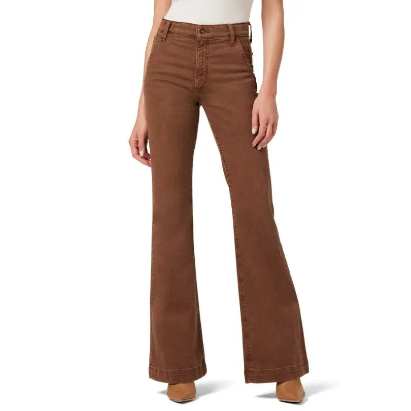 JOE'S JEANS The Molly High Rise Flare Jeans Size 26 US 2 Brown Walnut NWT