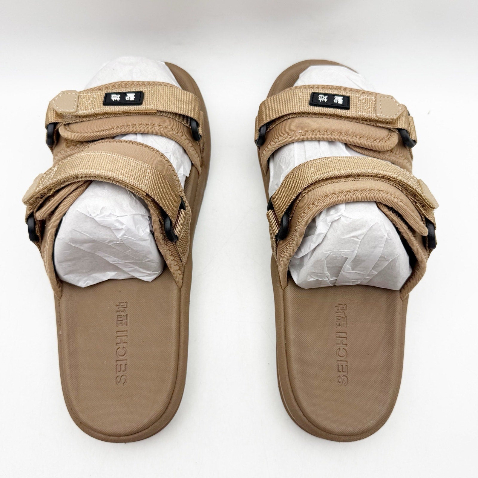 SEICHI Mens Sandoru Ichi Slide Sandals Size 11 EU 44 Mocha Brown NIB