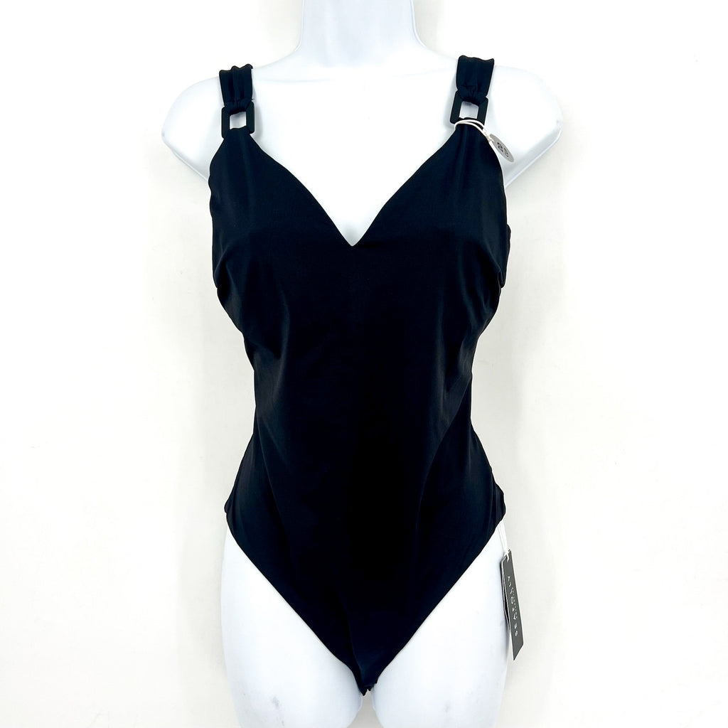 SEAFOLLY Women's One-Piece Swimsuit Size 4 DD-Cup Black Underwire NWT